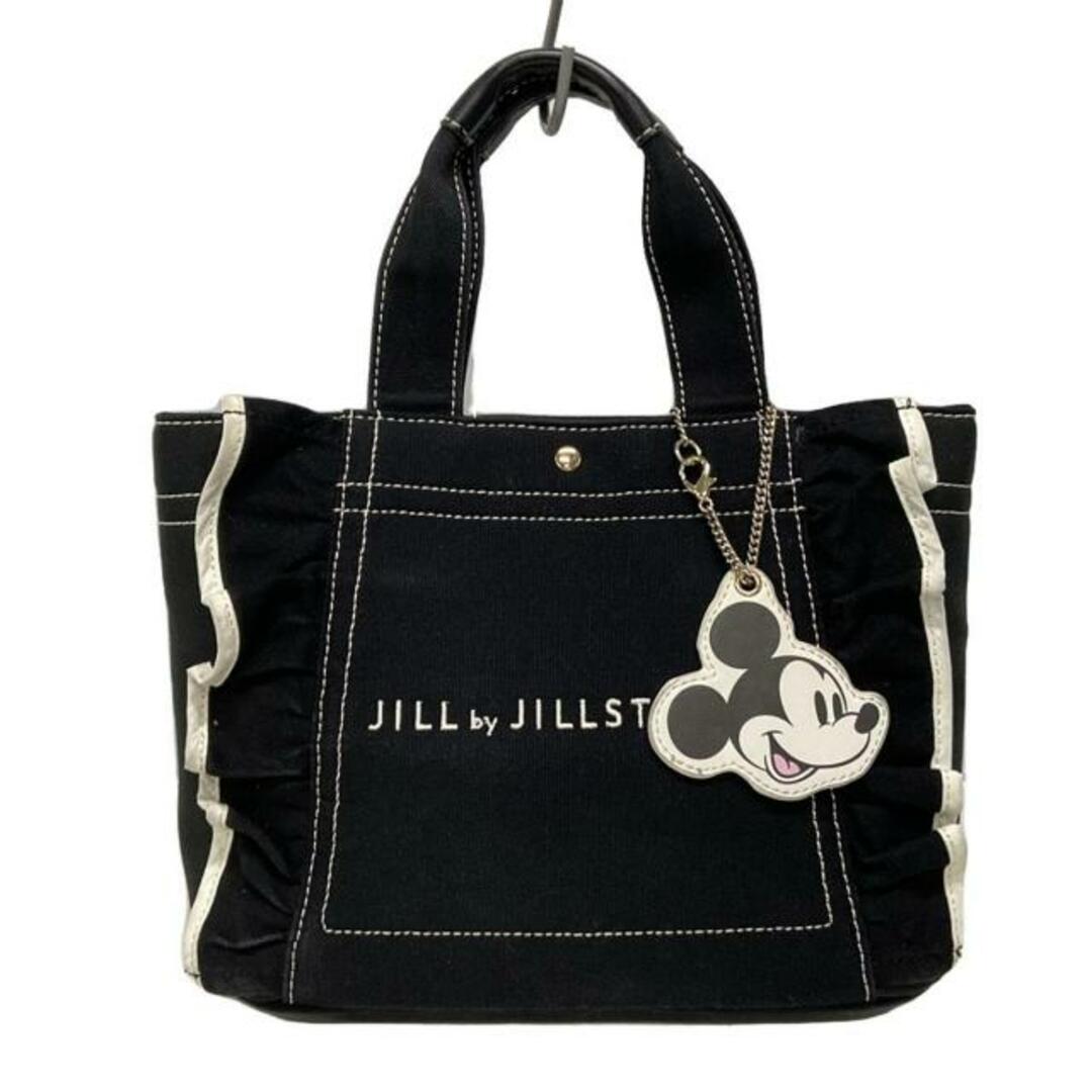 JILL by JILLSTUART(ジルバイジルスチュアート)のJILL by JILLSTUART(ジルバイジルスチュアート) トートバッグ - 黒×白 フリル/ディズニーコラボ レディースのバッグ(トートバッグ)の商品写真