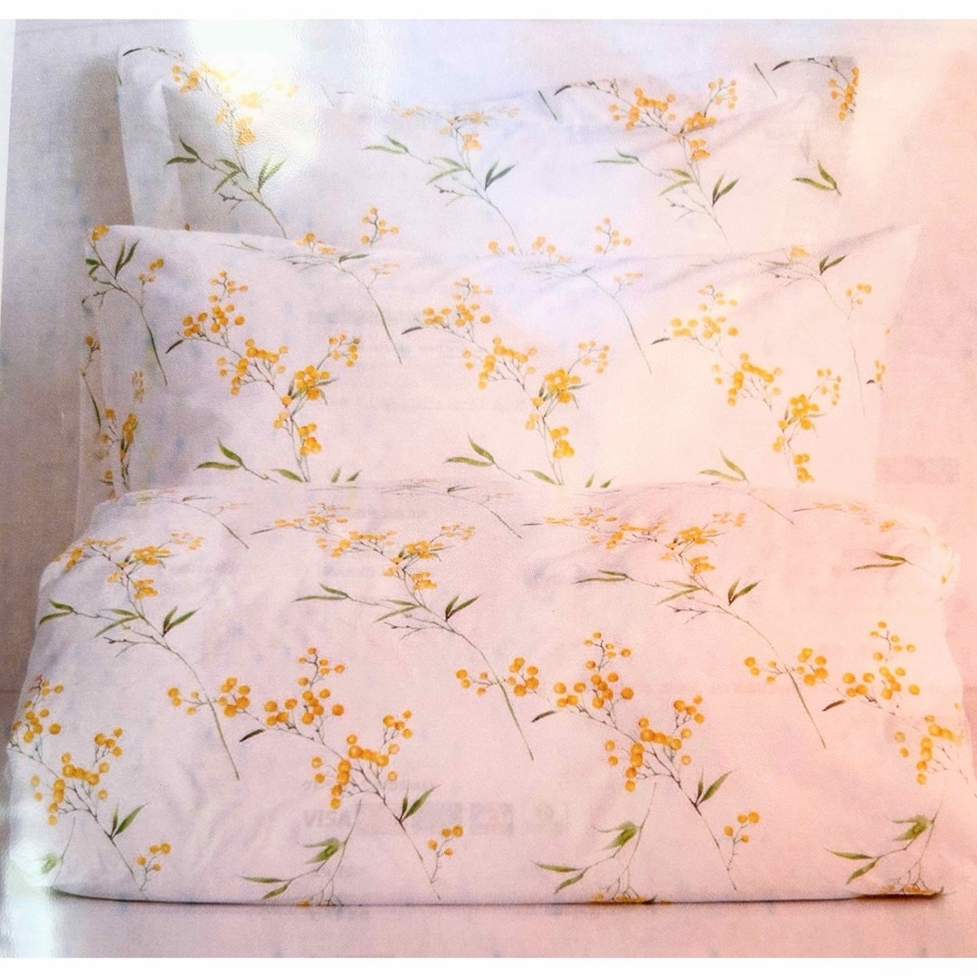 ZARA HOME - ZARA HOMEミモザ柄デュペカバー&ピローケースの通販 ZARA HOME - ZARA HOMEミモザ柄デュペカバー&ピローケースの通販