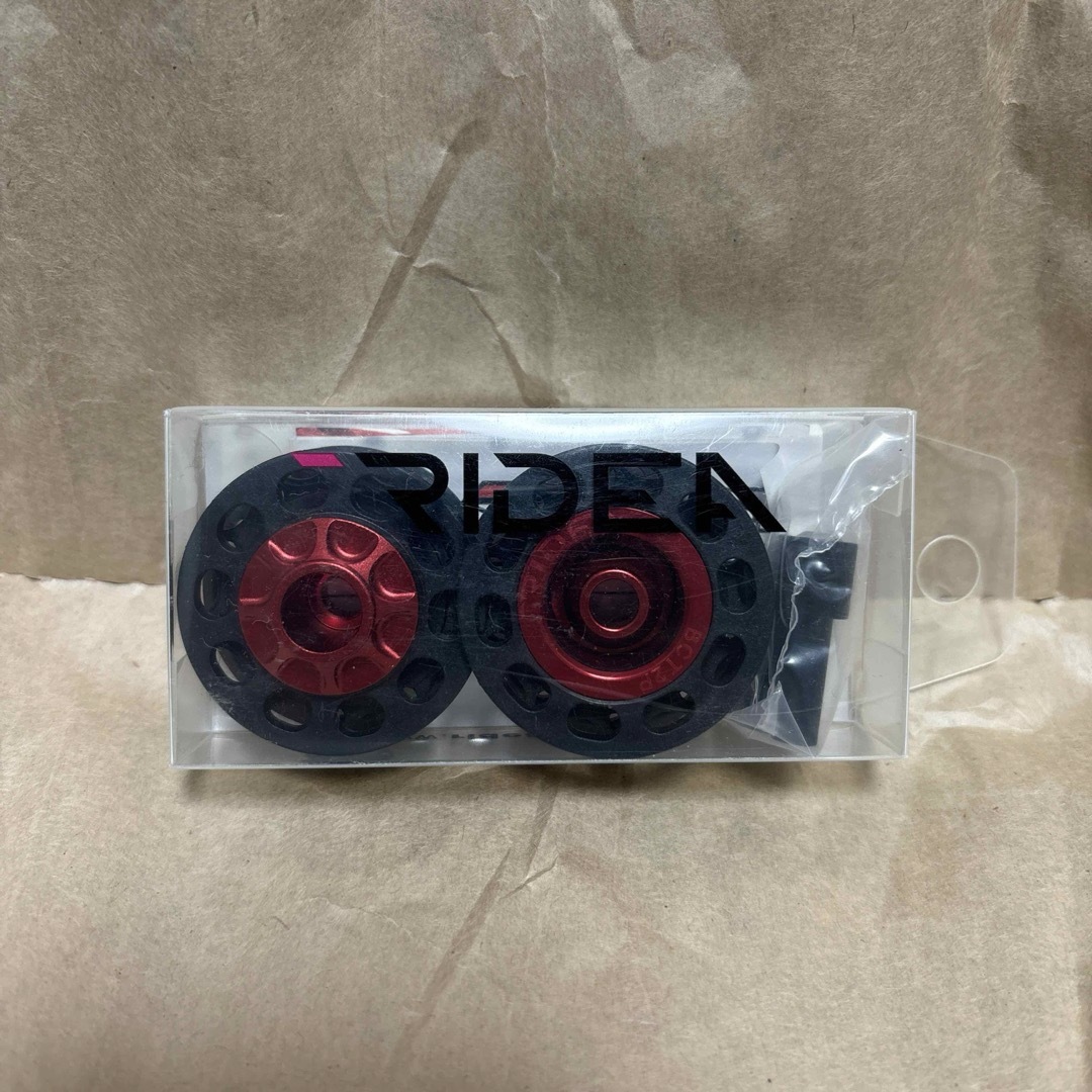 注目ブランドのギフト RIDEA ブロンプトン用 チェーンテンショナープーリー マットレッド パーツ