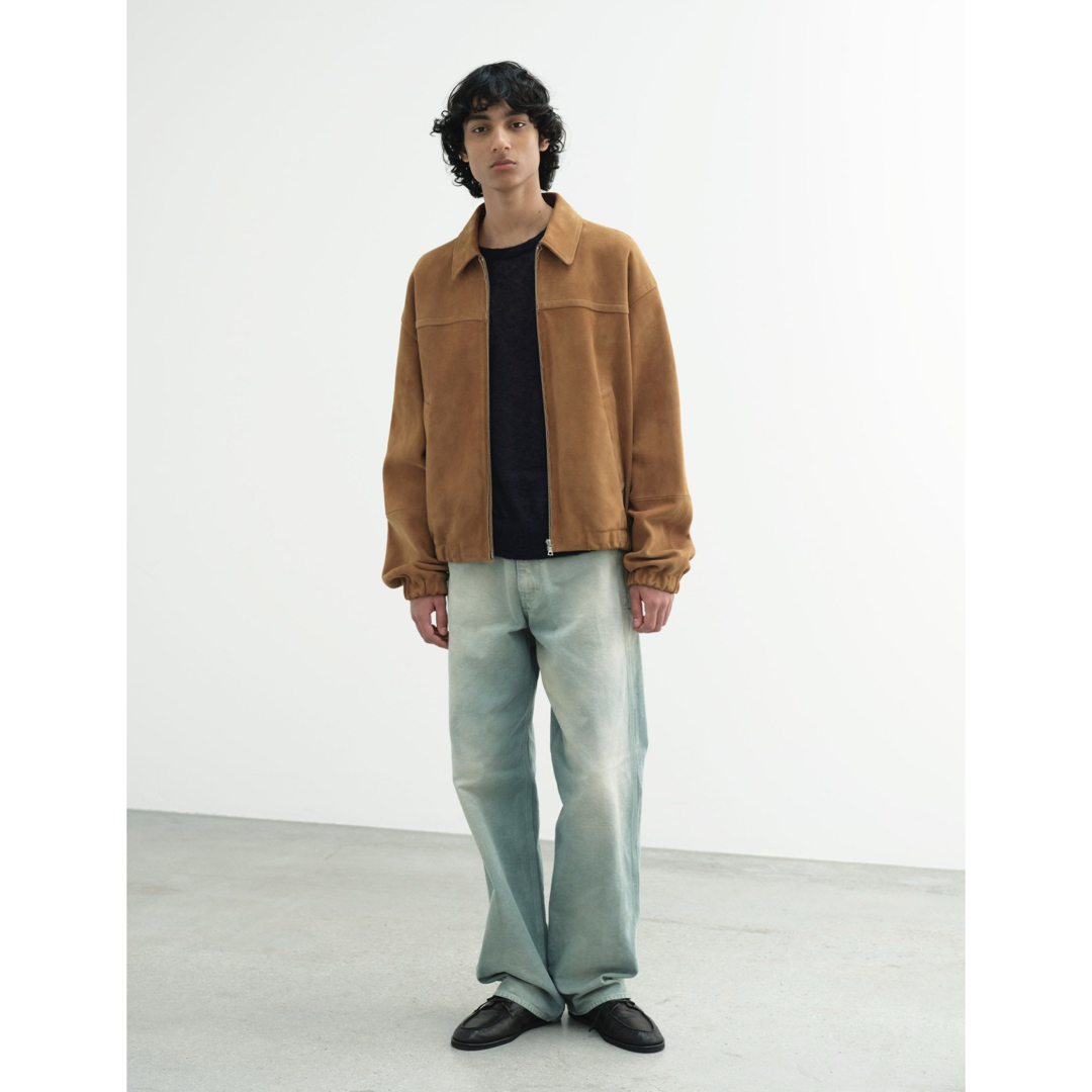 AURALEE 25ss LAMB SUEDE ZIP BLOUSON 3の通販 by Dover shop AURALEE 25ss LAMB SUEDE ZIP BLOUSON 3の通販 by Dover shop