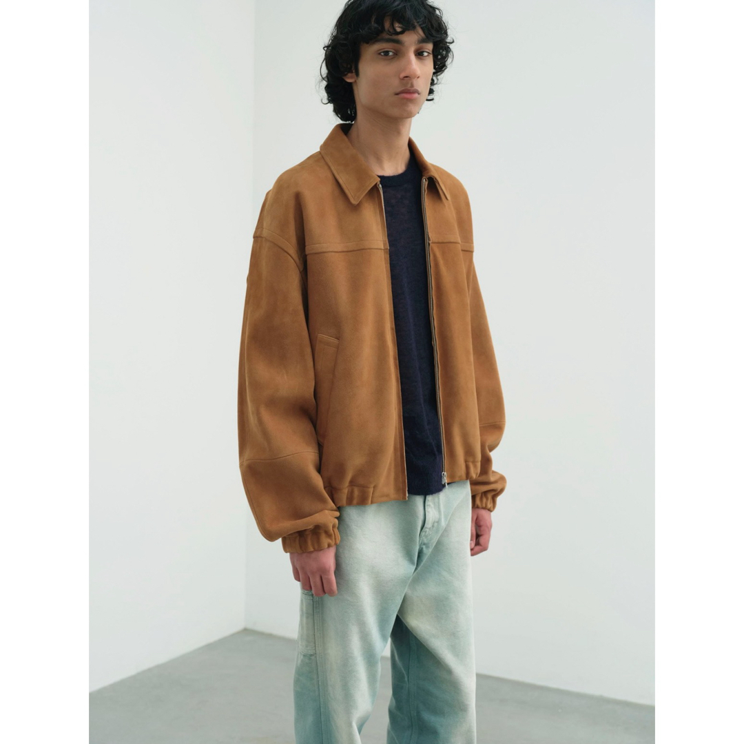 AURALEE 25ss LAMB SUEDE ZIP BLOUSON 3の通販 by Dover shop AURALEE 25ss LAMB SUEDE ZIP BLOUSON 3の通販 by Dover shop
