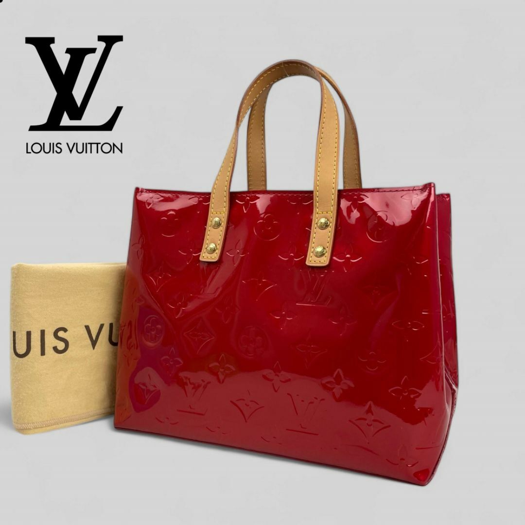 LOUIS VUITTON - ほぼ未使用■ルイ ヴィトン■ ヴェルニ リードPM トートバッグ ルージュ