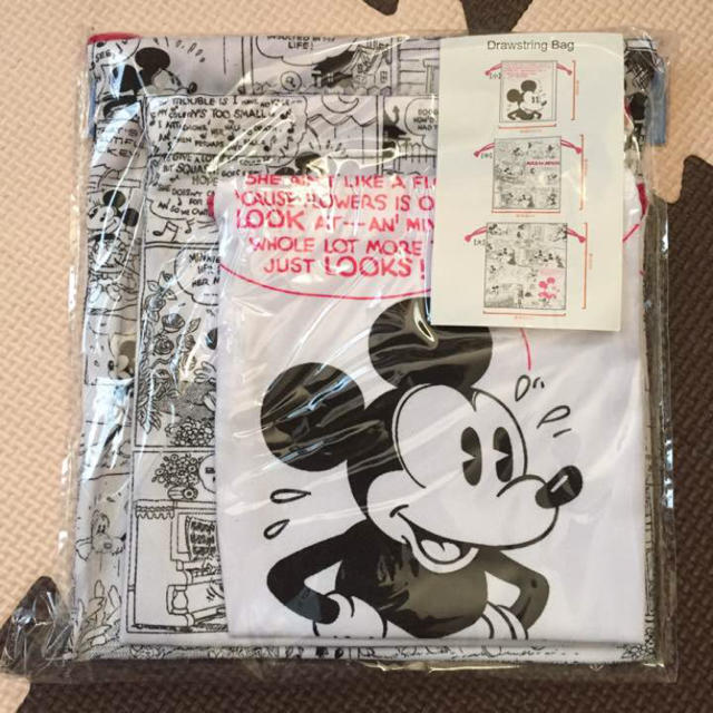 Disney(ディズニー)の入荷しました☆ミッキー☆巾着袋☆３枚セット☆新品未使用☆ キッズ/ベビー/マタニティのこども用バッグ(ランチボックス巾着)の商品写真