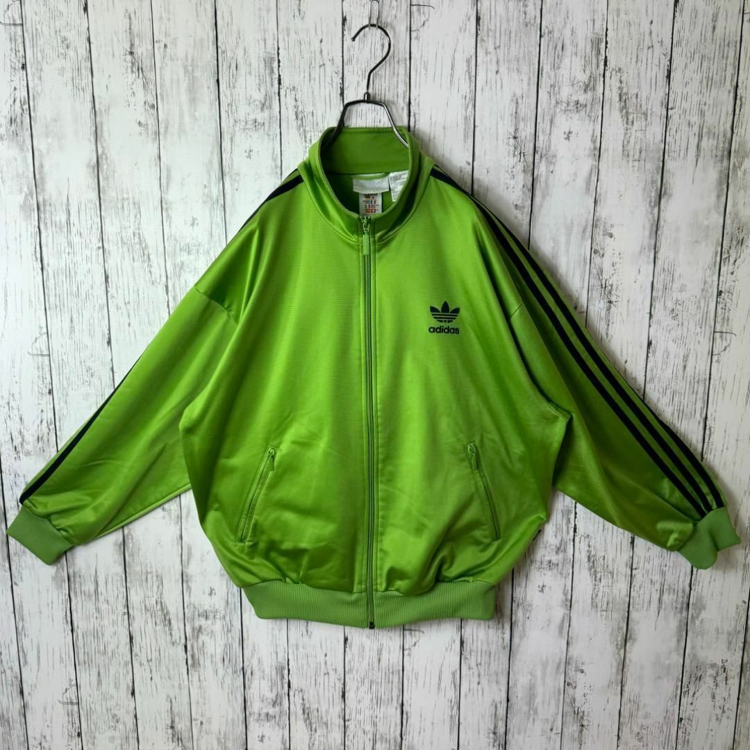 adidas - 【希少】ヴィンテージ アディダス ジャージ ライム adidas - 【希少】ヴィンテージ アディダス ジャージ ライム
