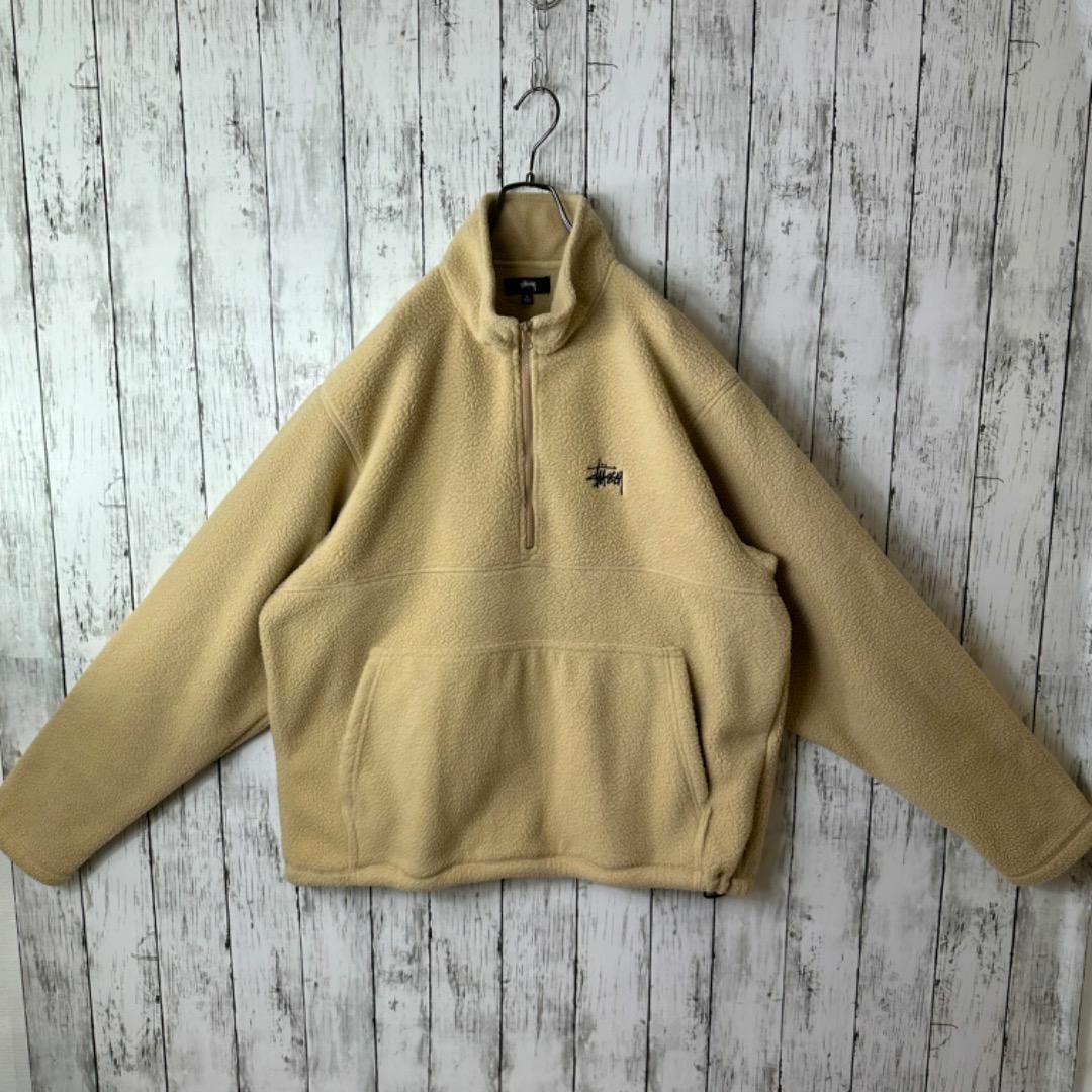 STUSSY - 【希少】ステューシー ハーフジップ フリース ブルゾン STUSSY - 【希少】ステューシー ハーフジップ フリース ブルゾン