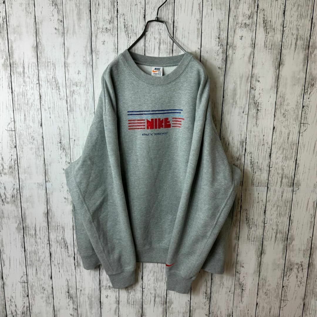 NIKE - 【激レア】ナイキ ゴツナイキ スウェット XXL グレー NIKE - 【激レア】ナイキ ゴツナイキ スウェット XXL グレー