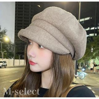 レディース 帽子 キャスケット　ハンチング帽子 防寒 韓国 おしゃれ　大人可愛い(キャスケット)