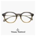 【新品】 ヴィヴィアン ウエストウッド メガネ 40-0028 c01 48mm レディース Vivienne Westwood 眼鏡 女性 クラウンパント 型 クリア グレー ブラウン カラー アセテート フレーム ダミーレンズ発送