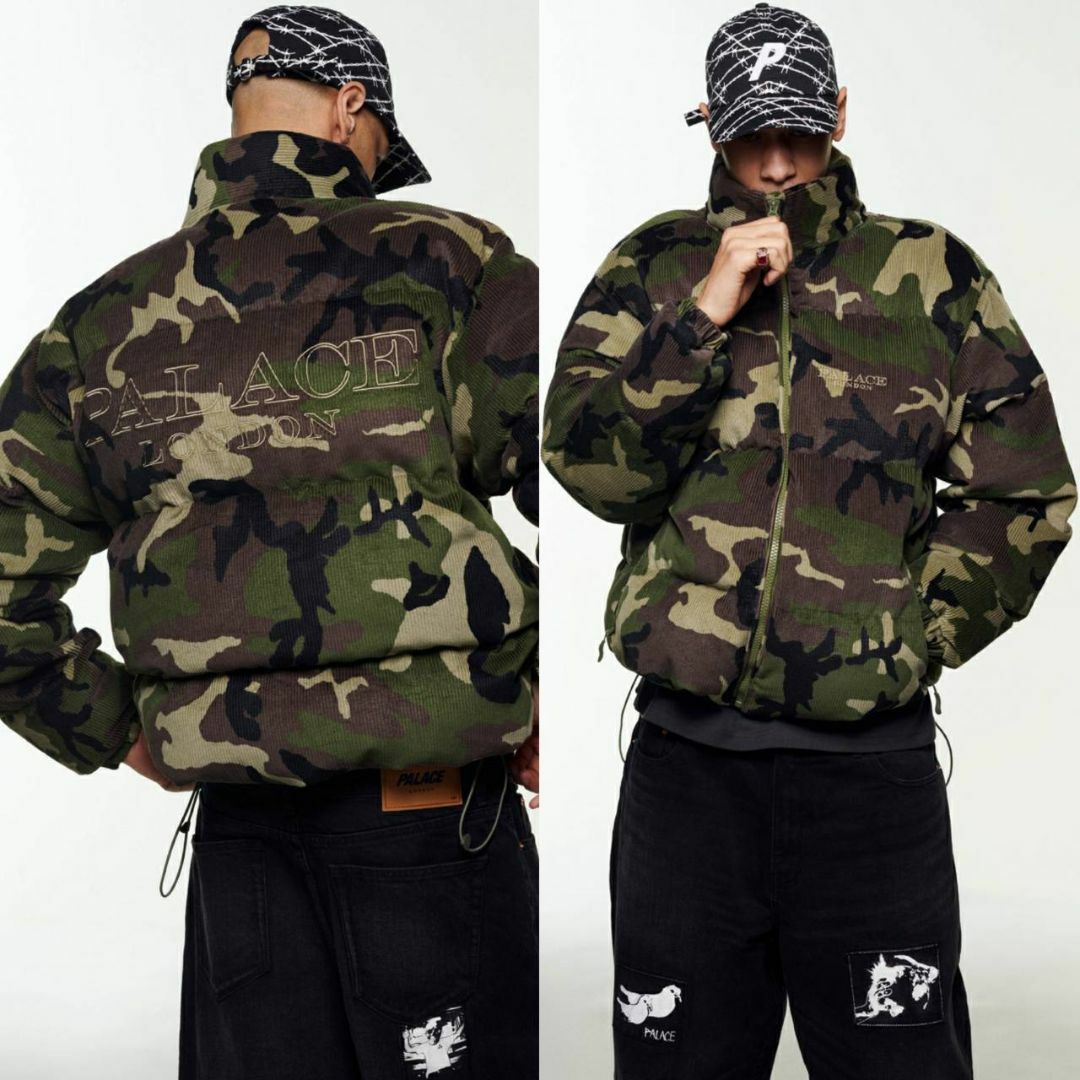 PALACE - PALACE CORDUROY PUFFA JACKET 黒 L 2025 新作の通販 PALACE - PALACE CORDUROY PUFFA JACKET 黒 L 2025 新作の通販