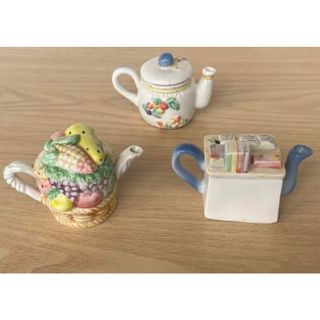 【新品】ミニミニティーポット(3つ)(食器)