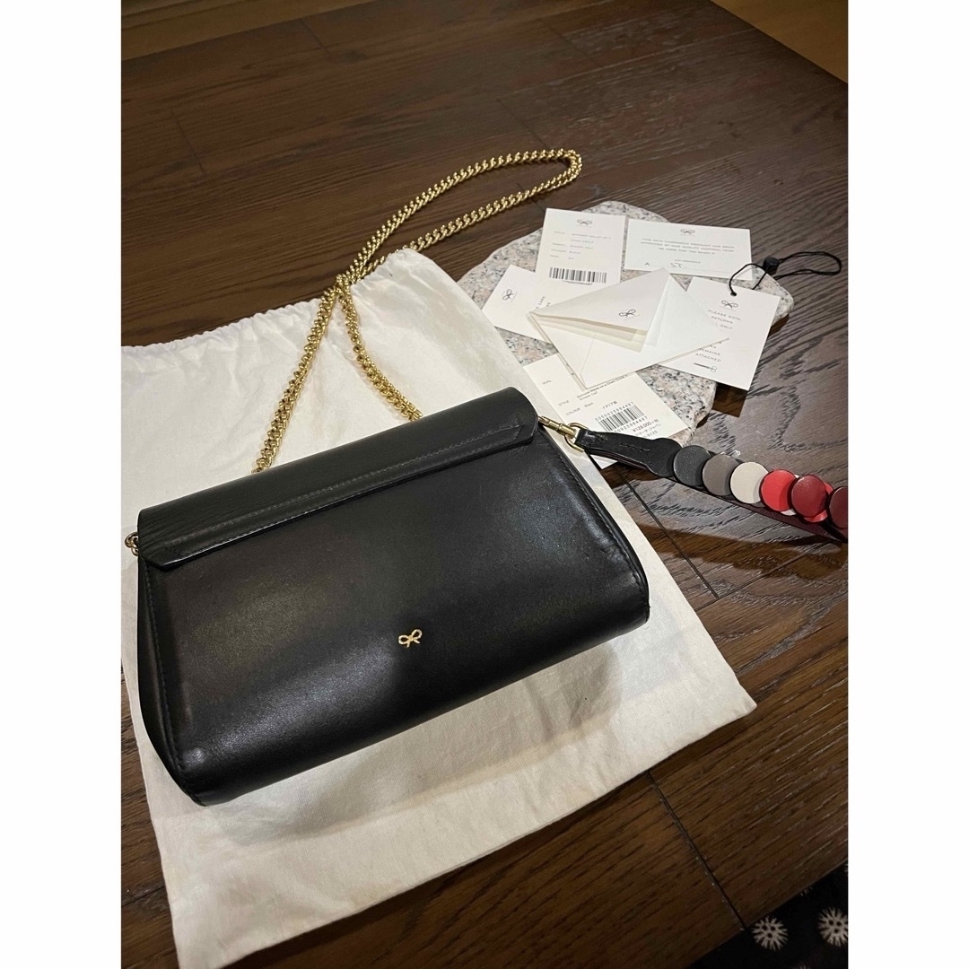 ANYA HINDMARCH - アニヤハインドマーチ 牛革レザー 定価128000 ANYA HINDMARCH - アニヤハインドマーチ 牛革レザー 定価128000