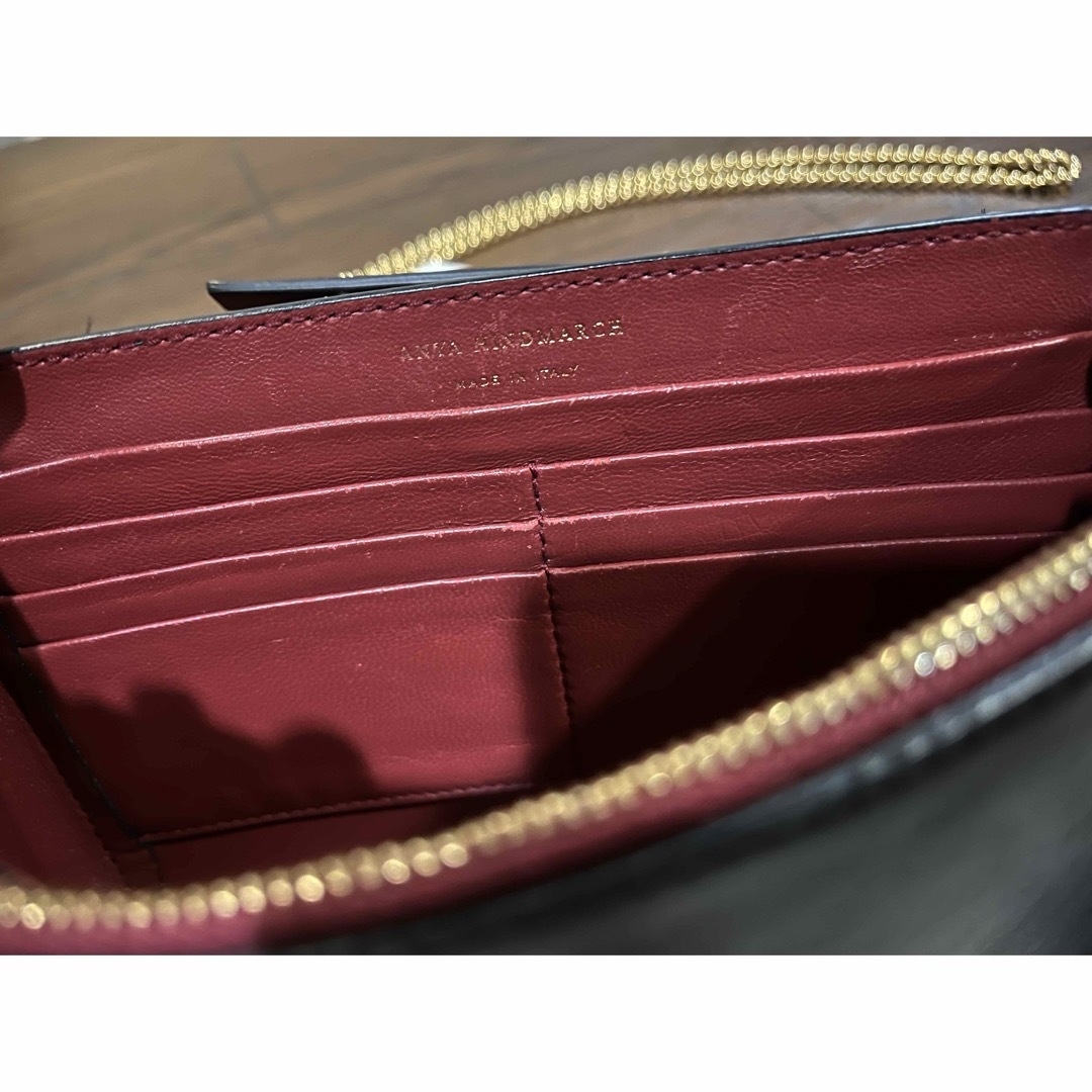 ANYA HINDMARCH - アニヤハインドマーチ 牛革レザー 定価128000 ANYA HINDMARCH - アニヤハインドマーチ 牛革レザー 定価128000