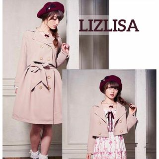 LIZ LISA - リボントレンチコート リズリサ フリル ピンク LIZ LISA - リボントレンチコート リズリサ フリル ピンク