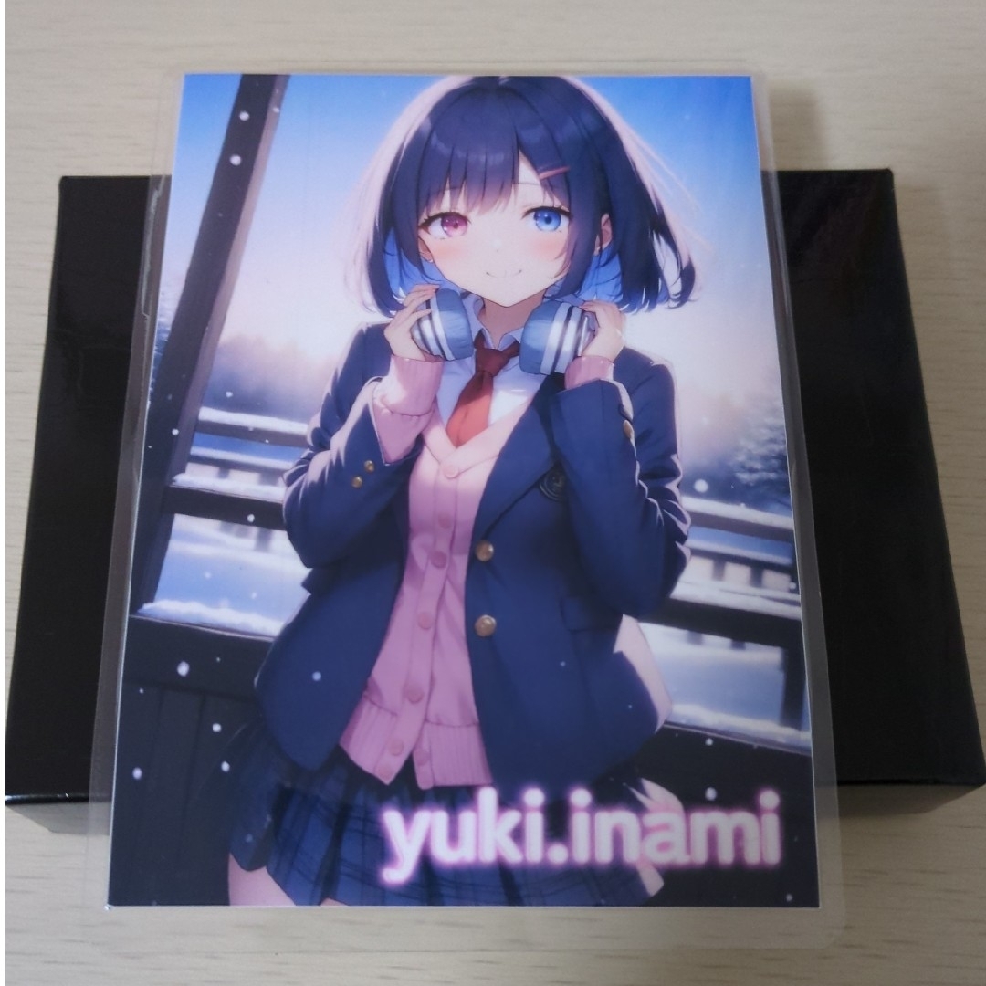 いなみフォトカード(制服バージョン) エンタメ/ホビーのアニメグッズ(カード)の商品写真
