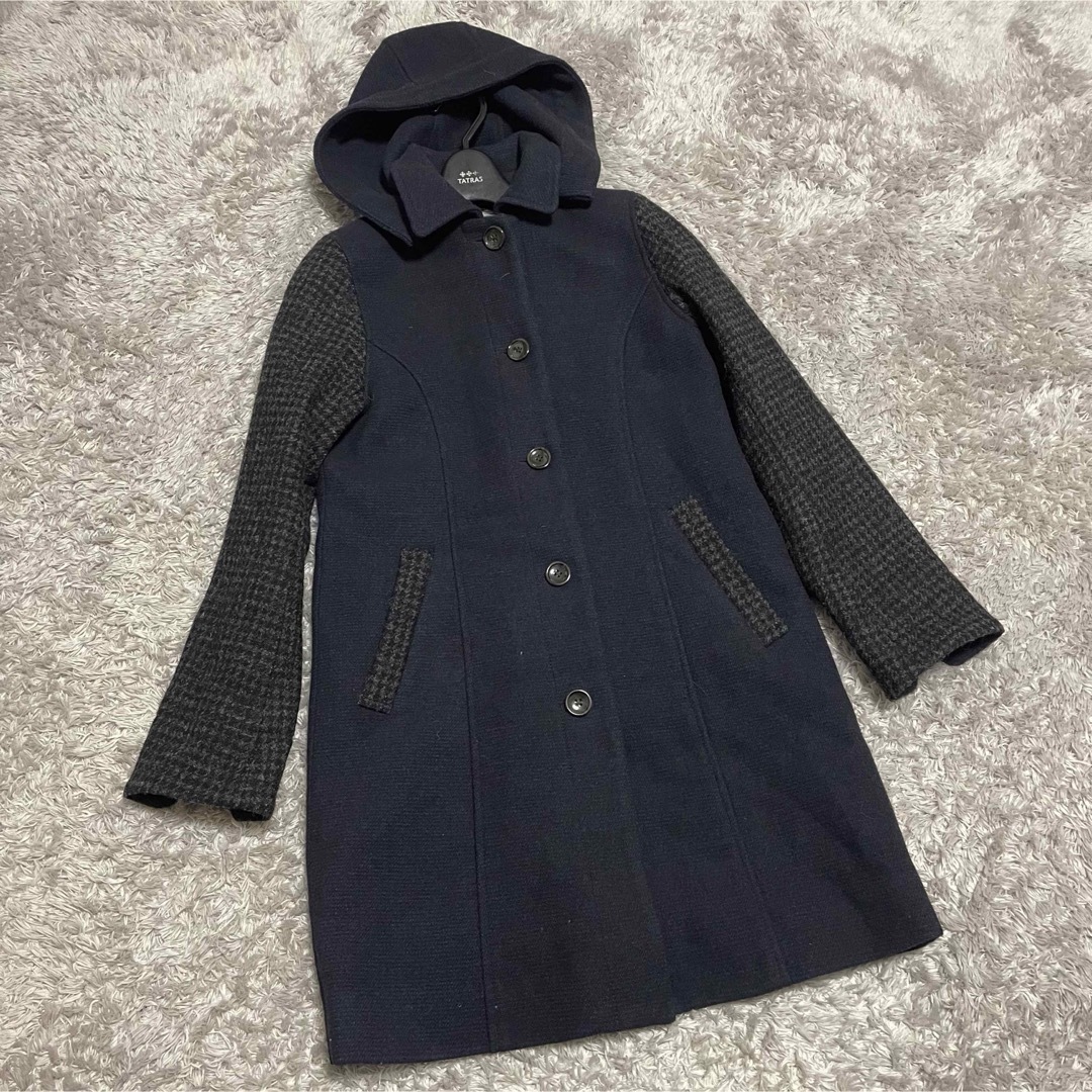 CHIME×Harris Tweed チェスターコート レディース ロング M CHIME×Harris Tweed チェスターコート レディース ロング M