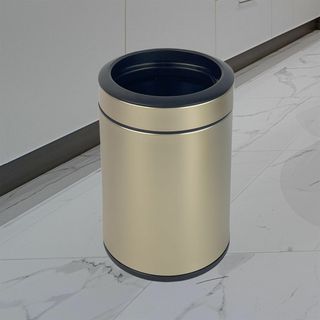 【色:ゴールデン】KInGSUnS ステンレス ゴミ箱 おしゃれ 6l 小さい 
