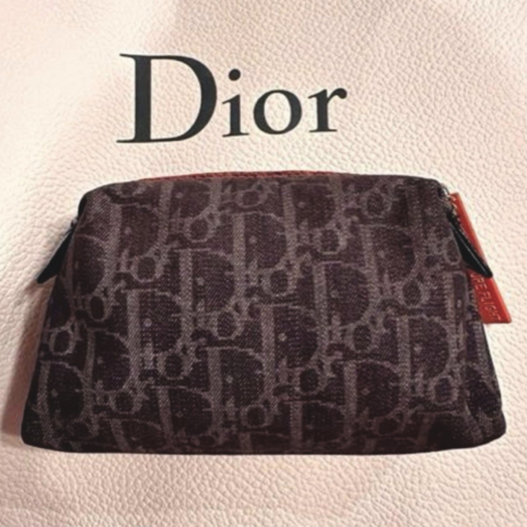 クリスチャン ディオール Dior トロッター コスメ ポーチ デニム クリスチャン ディオール Dior トロッター コスメ ポーチ デニム