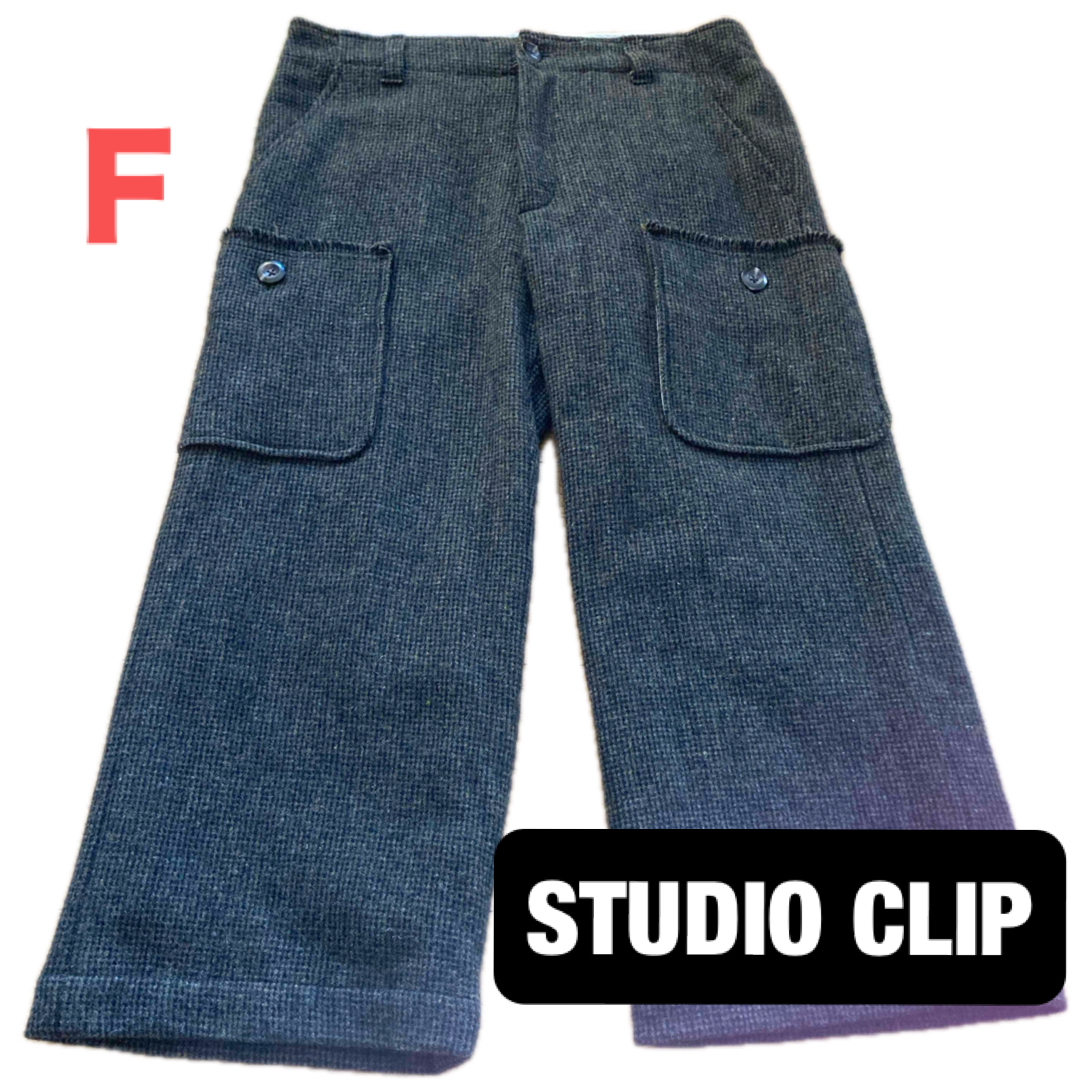 STUDIO CLIP(スタディオクリップ)のスタジオクリップ　クロップドパンツ　ウール　厚手　【匿名配送】【送料無料】 レディースのパンツ(クロップドパンツ)の商品写真