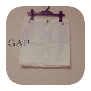 ギャップ(GAP)のGAP❤︎ホワイトデニムミニスカート(ミニスカート)