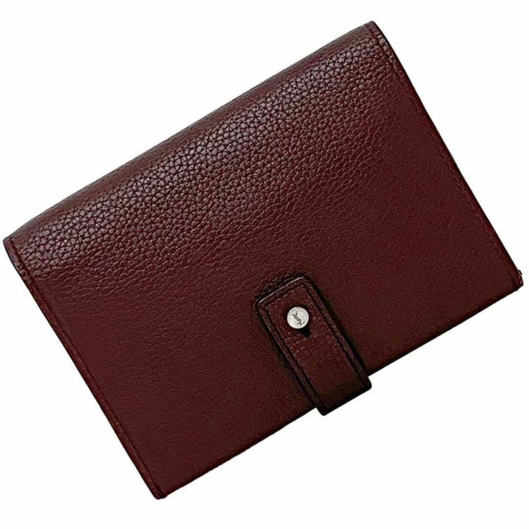 SAINT LAURENT - サンローラン 二つ折り 財布 ボルドー 505011 SAINT LAURENT - サンローラン 二つ折り 財布 ボルドー 505011