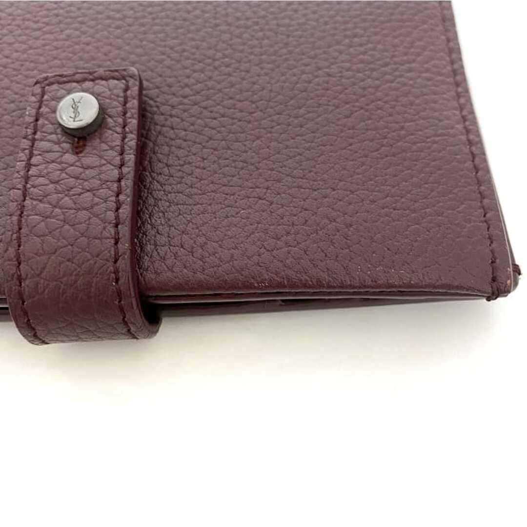 SAINT LAURENT - サンローラン 二つ折り 財布 ボルドー 505011 SAINT LAURENT - サンローラン 二つ折り 財布 ボルドー 505011