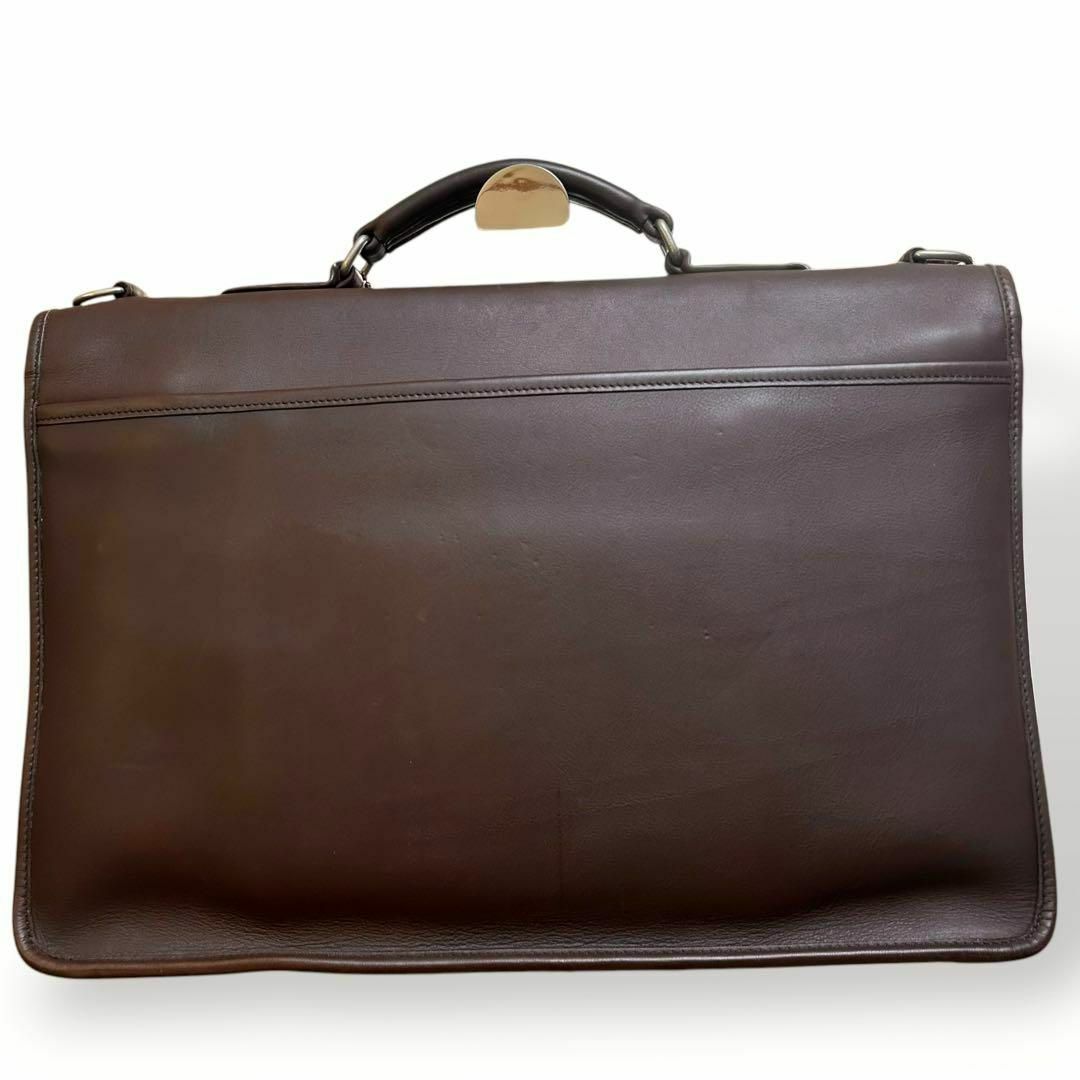 極美品 オールドコーチ ビジネスバッグ 2way オールレザー 茶色 極美品 オールドコーチ ビジネスバッグ 2way オールレザー 茶色