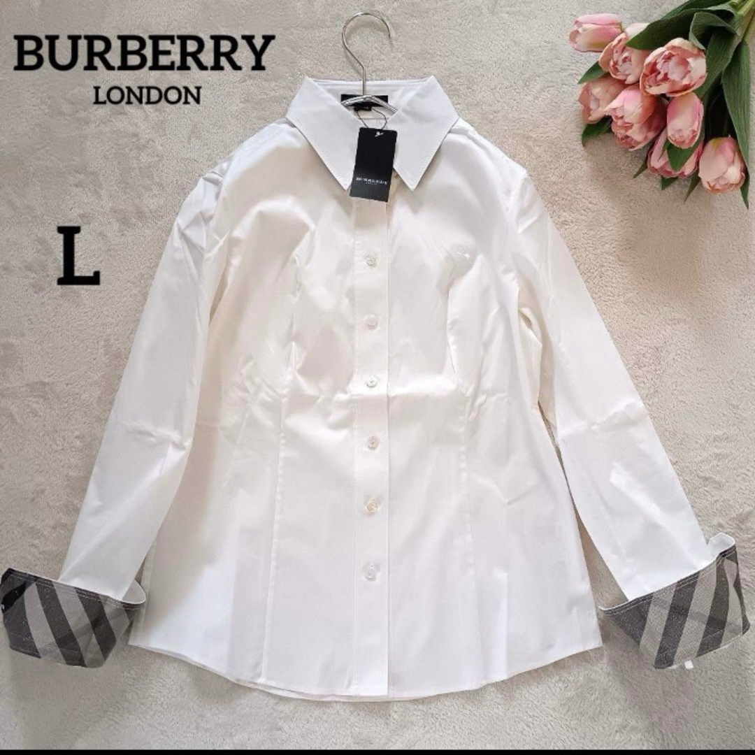 BURBERRY - 新品⭐️ タグ付き バーバリー ロンドン 白 シャツ BURBERRY - 新品⭐️ タグ付き バーバリー ロンドン 白 シャツ