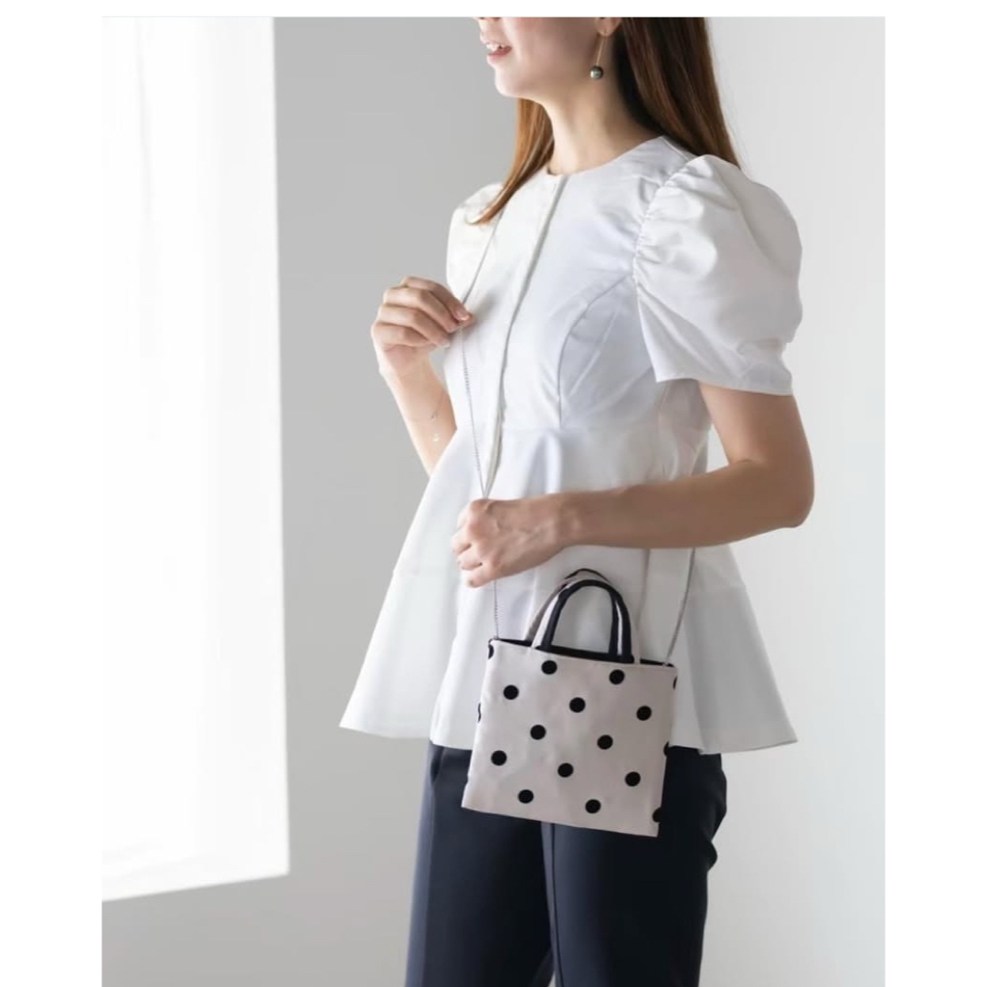 BIBI bag.POCHETTE   Dot White ビビバッグ