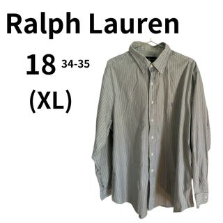 Ralph Lauren - ラルフローレン ストライプシャツ BD 刺繍 XL Ralph Lauren - ラルフローレン ストライプシャツ BD 刺繍 XL