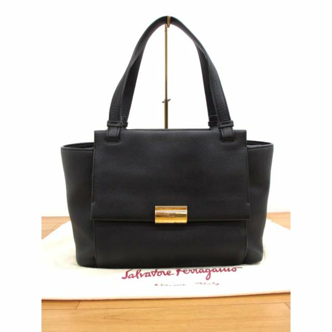 Salvatore Ferragamo - 美品 フェラガモ 21G065 ビター BITTER レザー トートバッグ