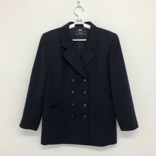 【Leilian】レリアン　紺　11　テーラードジャケット　ダブルブレスト　アウター　無地　シンプル(その他)