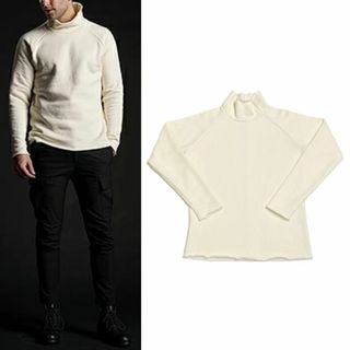 ダブルジェイケイ(wjk)の23AW 一度着2.5万 wjk　裏ボア ニット スウェット カットソー(ノーカラージャケット)
