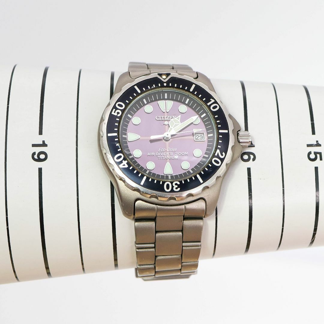 稼働 CITIZEN 腕時計 エアダイバーズ チタニウム 回転ベゼル 575 稼働 CITIZEN 腕時計 エアダイバーズ チタニウム 回転ベゼル 575