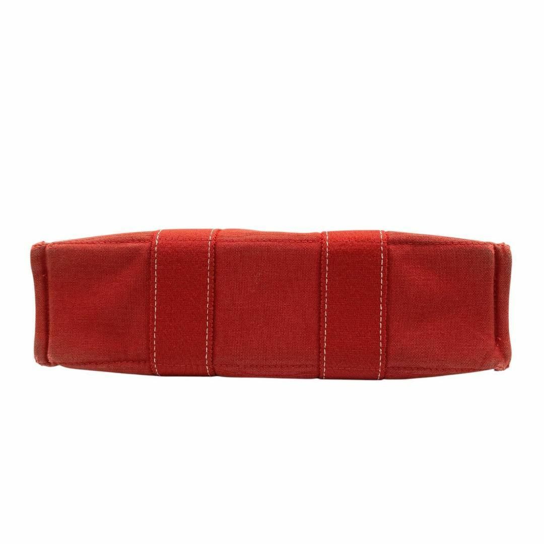 HERMES エルメス ドーヴィル ハンドバッグ キャンバス レッド R525 HERMES エルメス ドーヴィル ハンドバッグ キャンバス レッド R525