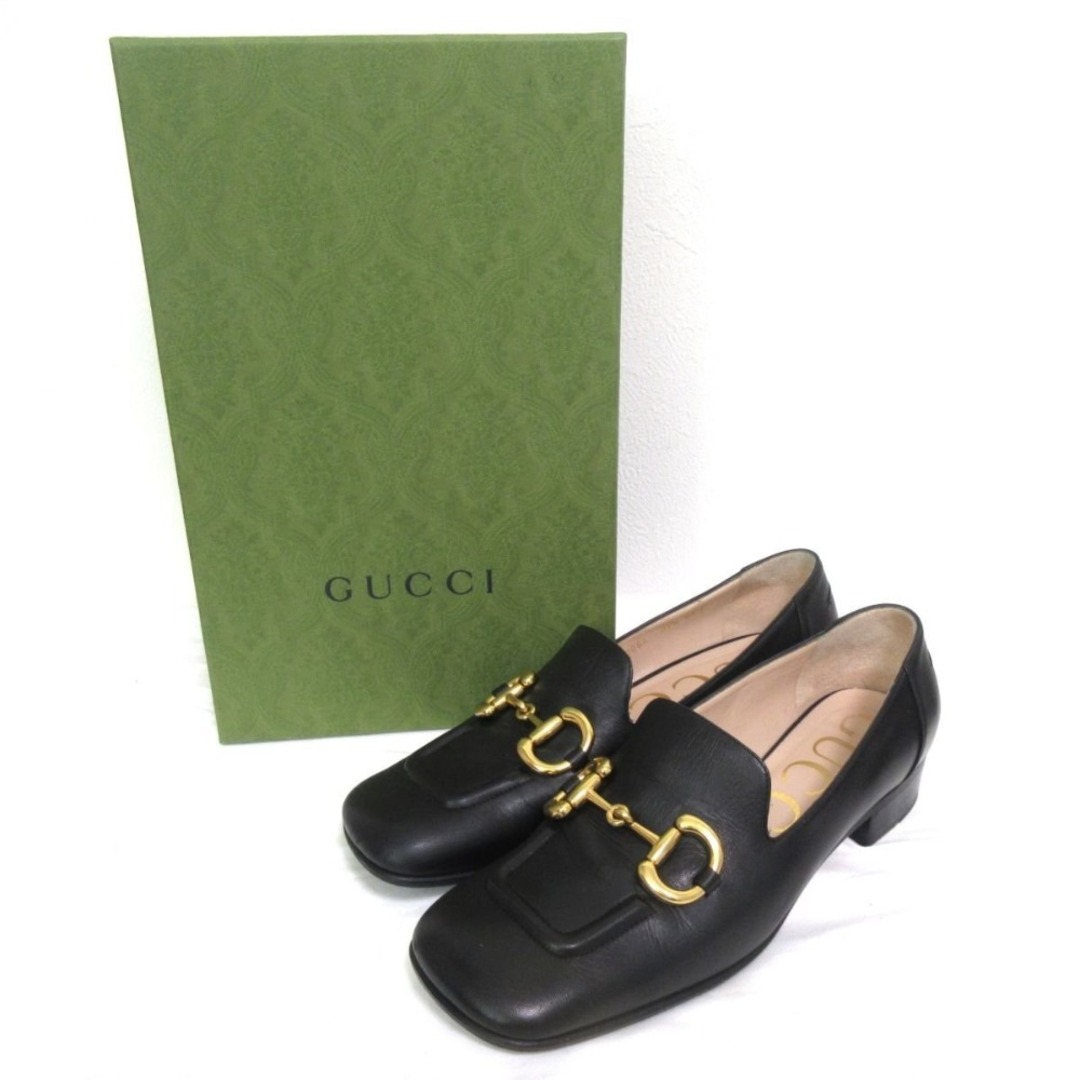 GUCCI - 美品 GUCCI グッチ ホースビット スクエアトゥ モカシン GUCCI - 美品 GUCCI グッチ ホースビット スクエアトゥ モカシン
