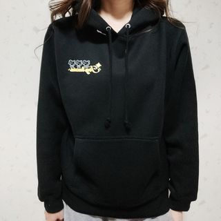 ユナイテッドアスレ(UnitedAthle)の黒パーカー パーカー トップス レディース お洒落 裏起毛 ユナイテッドアスレ (パーカー)