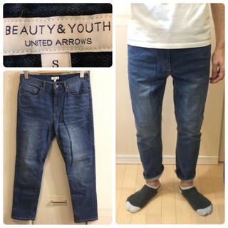 ビューティアンドユースユナイテッドアローズ(BEAUTY&YOUTH UNITED ARROWS)のBEAUTY&YOUTHテーパードデニムダメージジーンズメンズ送料込(デニム/ジーンズ)