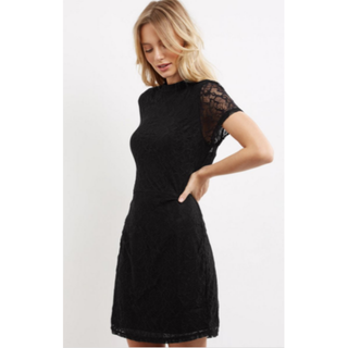 エイソス(asos)の専用☆初売りセール♡日本未入荷UK6＊NEWLOOK＊バックボタンレースワンピ☆(ミニワンピース)