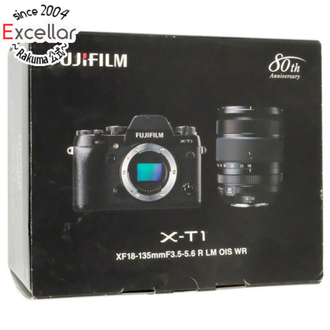 富士フイルム(フジフイルム)の【新品訳あり(箱きず・やぶれ)】 FUJIFILM ミラーレスデジタル一眼カメラ FUJIFILM X-T1 F X-T1B/18135KIT レンズキット スマホ/家電/カメラのカメラ(デジタル一眼)の商品写真