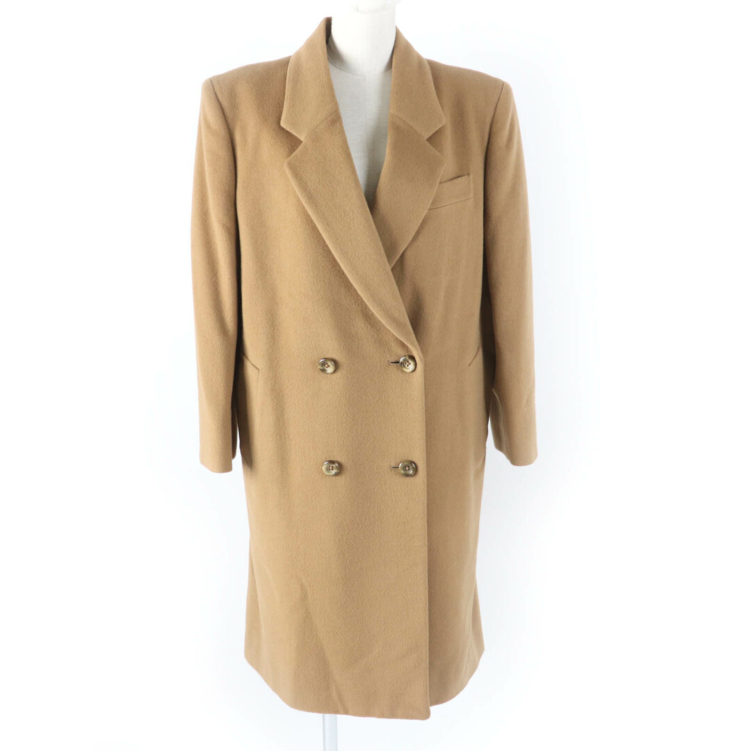 BURBERRY - 美品★Burberrys バーバリー ヴィンテージ FT062-502-55 ウール カシミヤ混 ダブルチェスターコート アウター キャメル 9 レディース