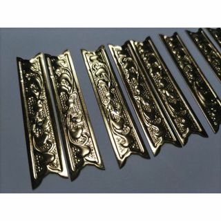 ★☆52ｍｍｘ 10枚【唐草真鍮金具】 仏具、祭り、神輿、山車、飾り真鍮金具(金属工芸)