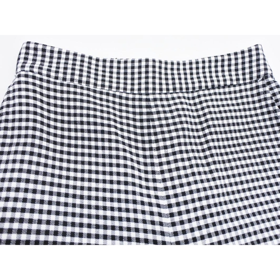 MACPHEE マカフィー トゥモローランド リネン混 ギンガムチェック パンツ size32/白x黒 ■◇ レディース MACPHEE マカフィー トゥモローランド リネン混 ギンガムチェック パンツ size32/白x黒 ■◇ レディース