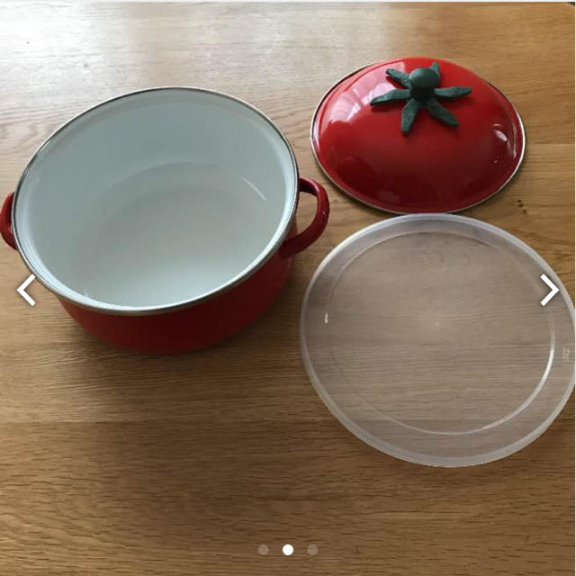 【チエダッフィー様専用】トマト型 ホーロー鍋