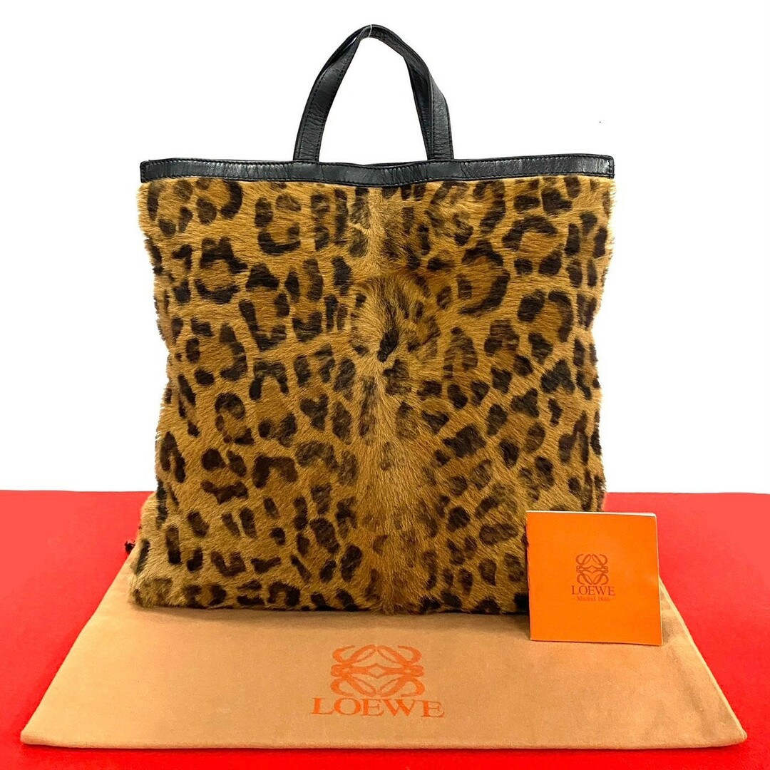 極 美品 希少品 LOEWE ロエベ レオパード ヒョウ 柄 ハラコ 極 美品 希少品 LOEWE ロエベ レオパード ヒョウ 柄 ハラコ