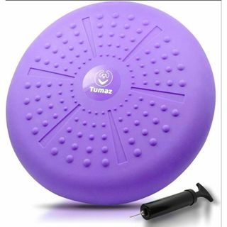 新生活❕大特価❕美ボディ バランスディスク バランスクッション パープル(トレーニング用品)