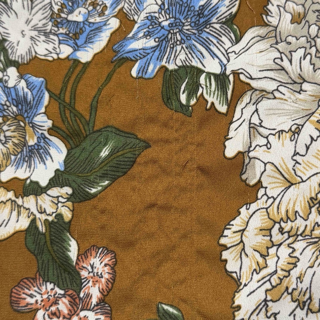 Ameri VINTAGE - AMERI アメリ 花柄 ブラウン ロングワンピース Ameri VINTAGE - AMERI アメリ 花柄 ブラウン ロングワンピース