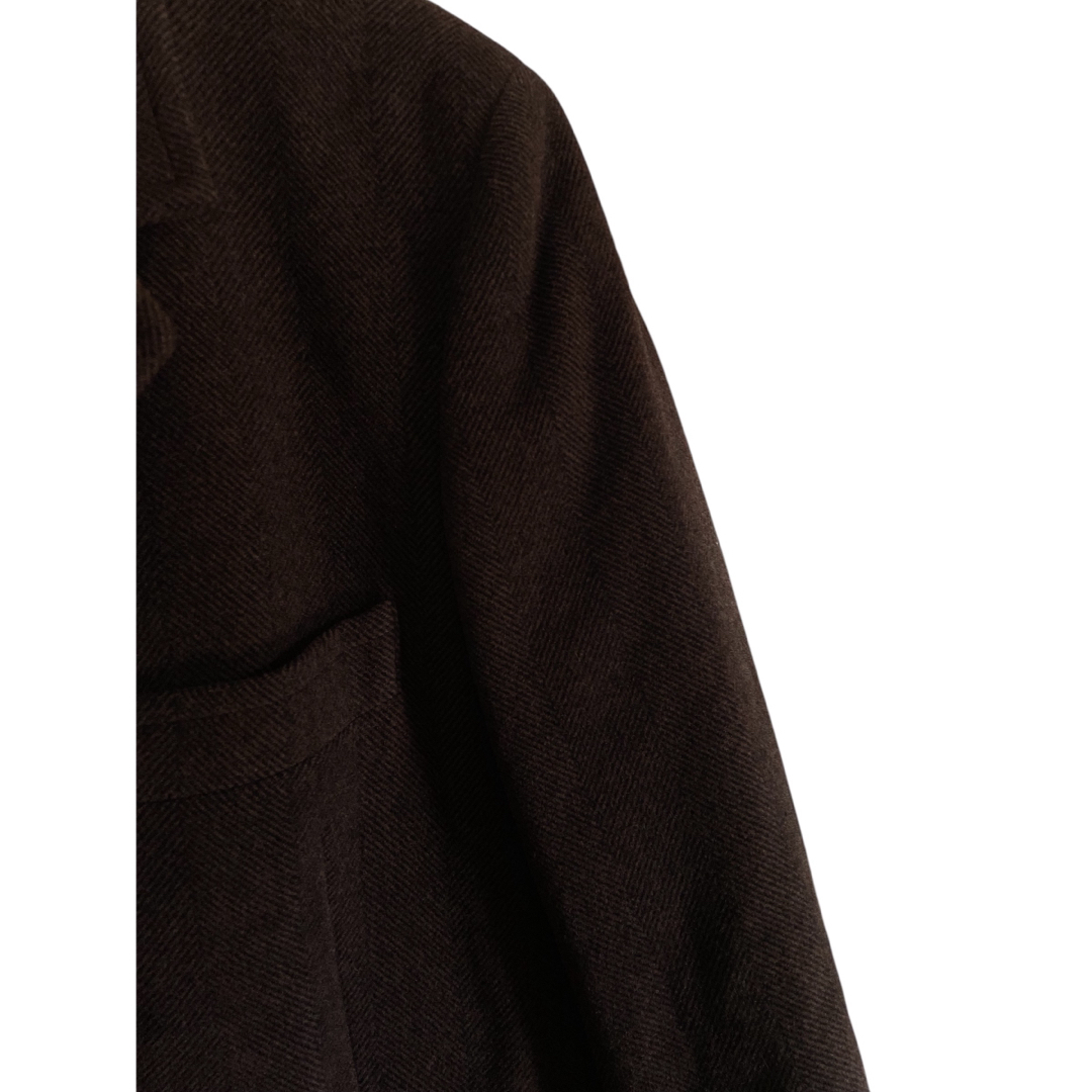 美品 JUN MEN ジュンメン ブラウン L ウール混 チェスターコート 美品 JUN MEN ジュンメン ブラウン L ウール混 チェスターコート