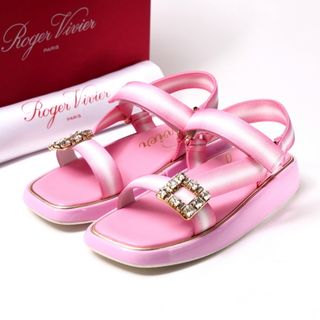 ROGER VIVIER - 美品 ロジェヴィヴィエ フラット サンダル ROGER VIVIER - 美品 ロジェヴィヴィエ フラット サンダル