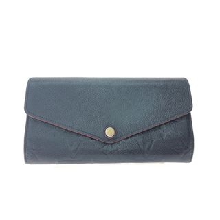 ルイヴィトン(LOUIS VUITTON)の▼▼LOUIS VUITTON ルイヴィトン レディース 長財布 モノグラム アンプラント ポルトフォイユ・サラ イニシャル入 M62125 ネイビー(財布)