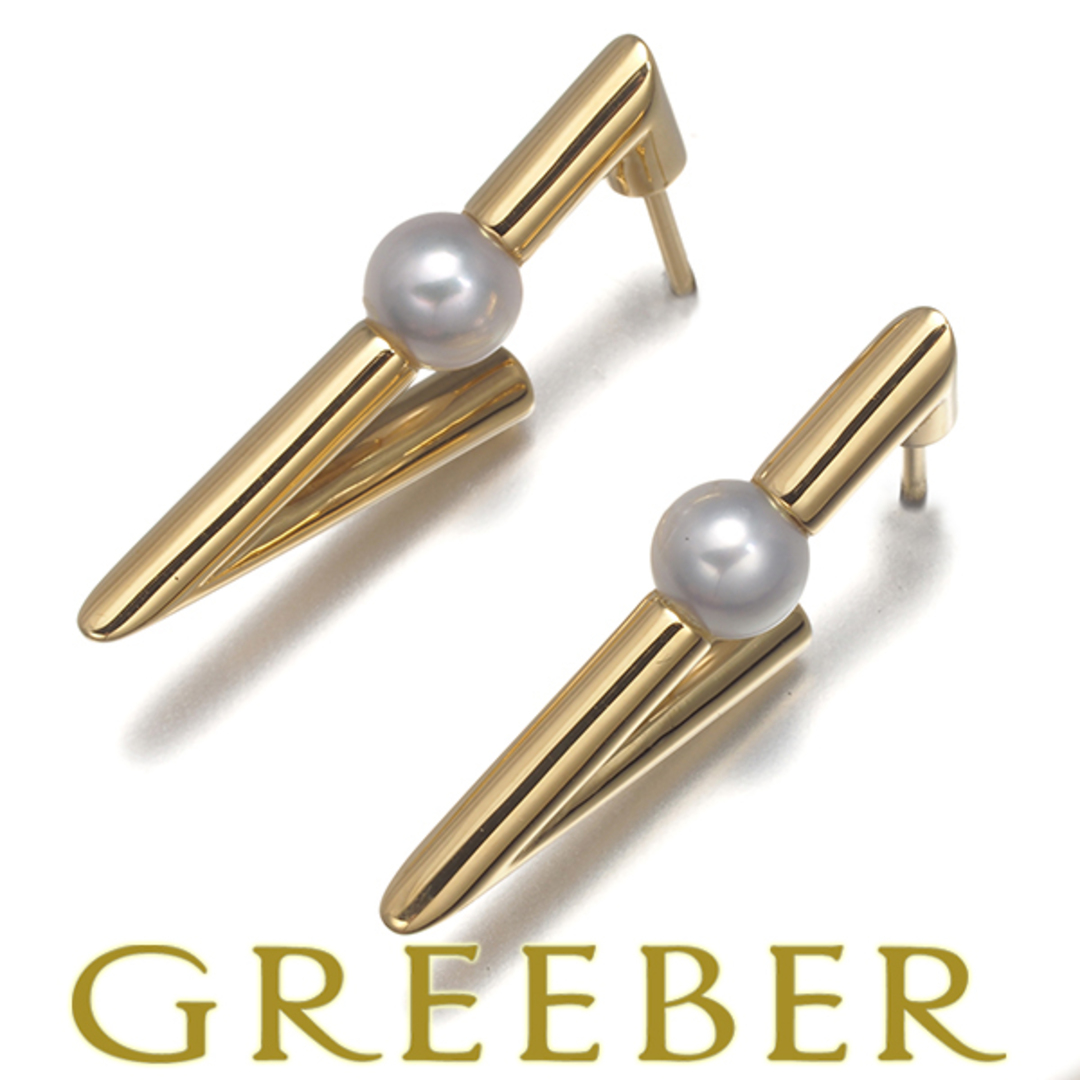 MIKIMOTO - ミキモト ピアス パール 真珠 V Code K18YG の通販 MIKIMOTO - ミキモト ピアス パール 真珠 V Code K18YG の通販